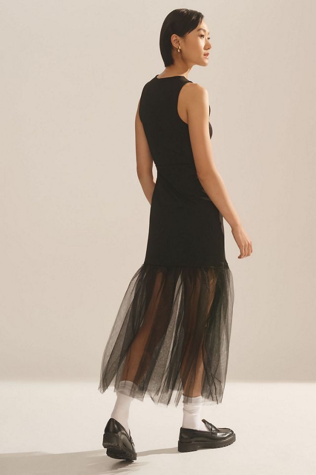 Maeve Tulle-Hem Tank Dress #1