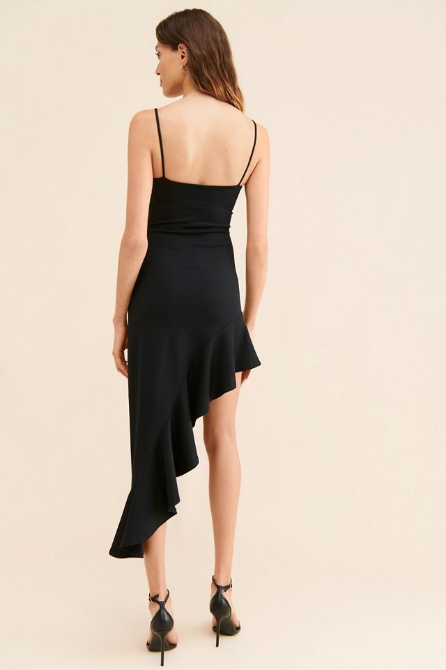 Susana Monaco Asymmetrical Ruffled Dress #1