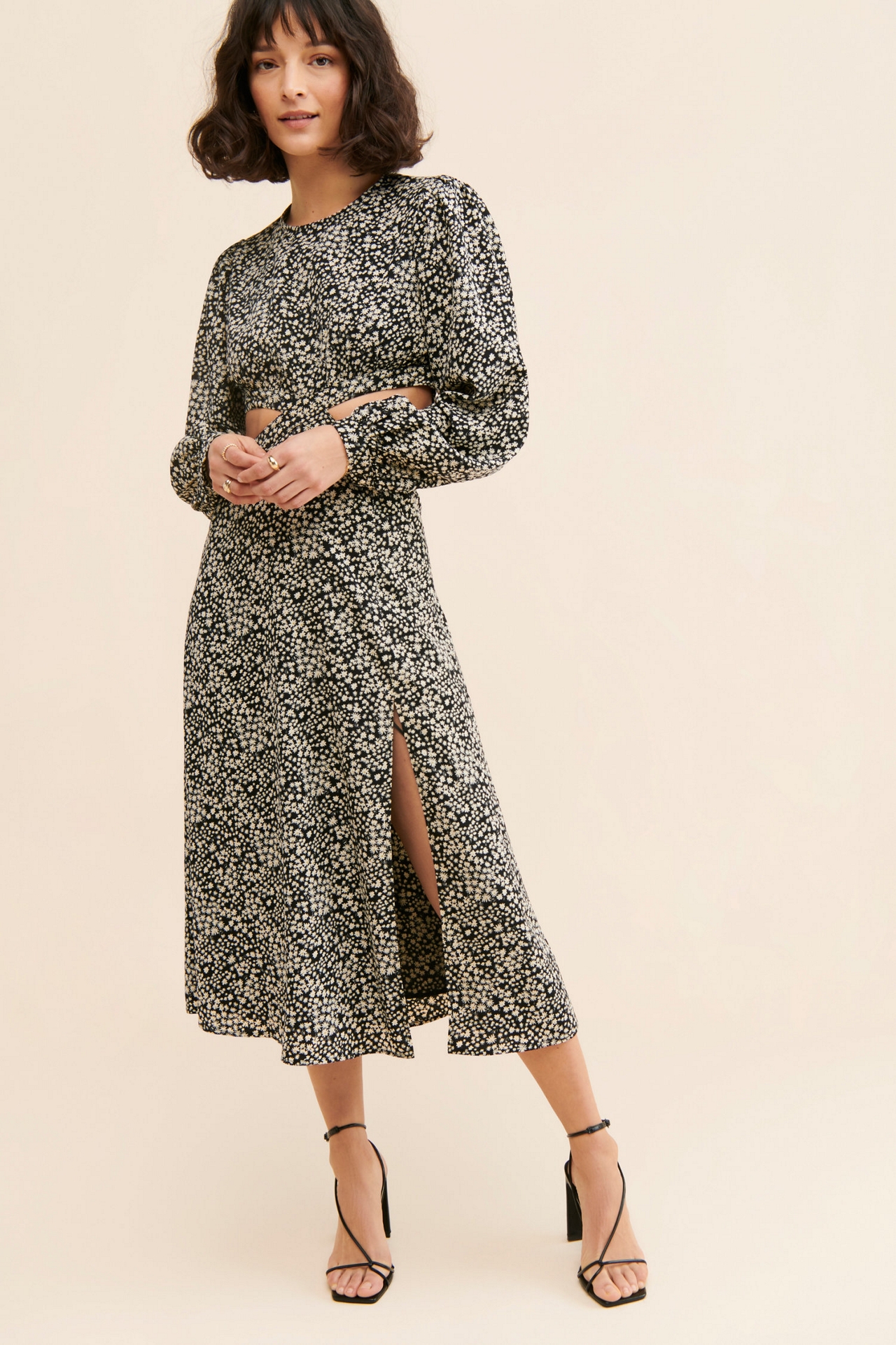 ASTR the Label Tie-Back Cut-Out Dress
