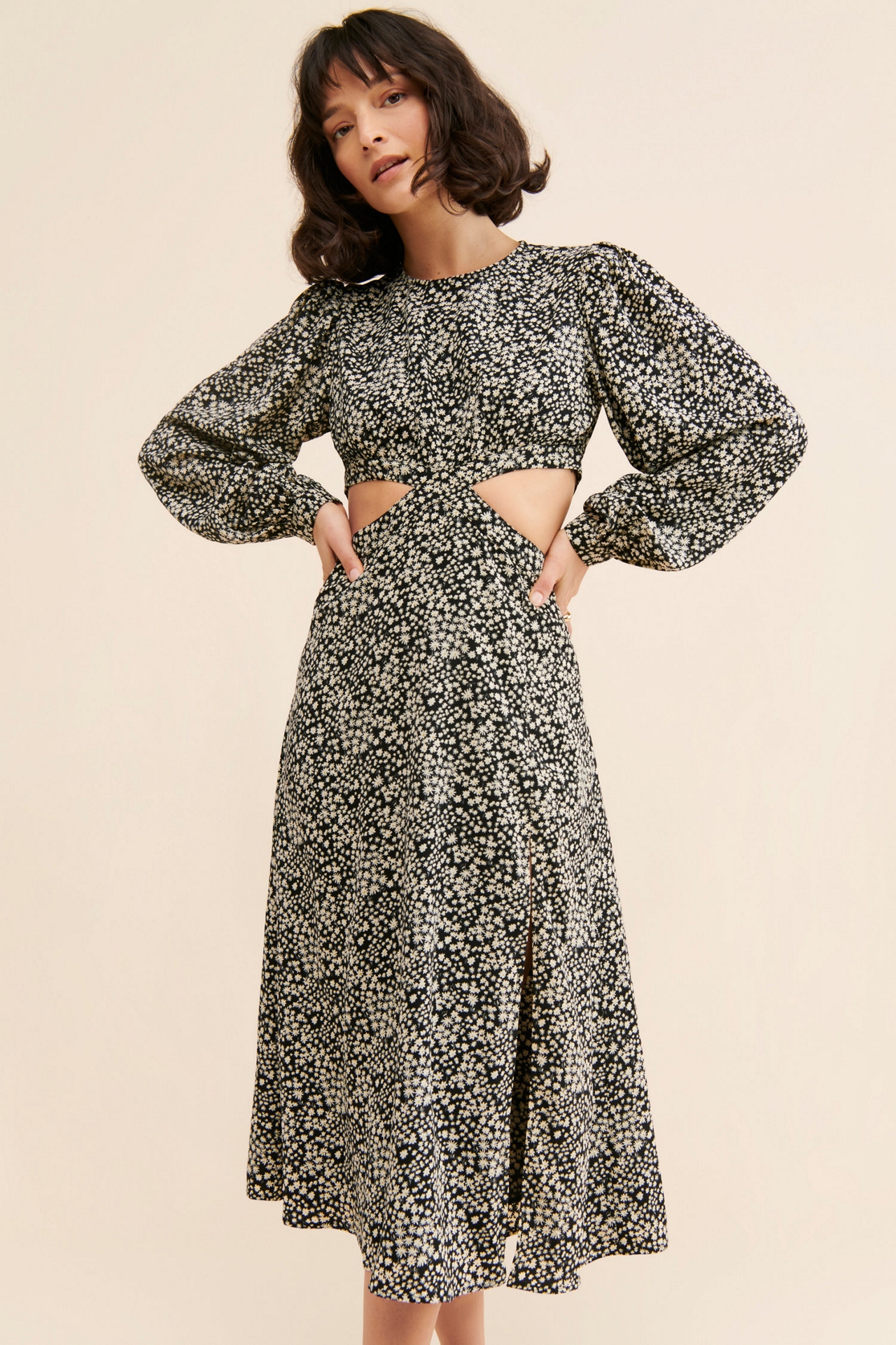 ASTR the Label Tie-Back Cut-Out Dress