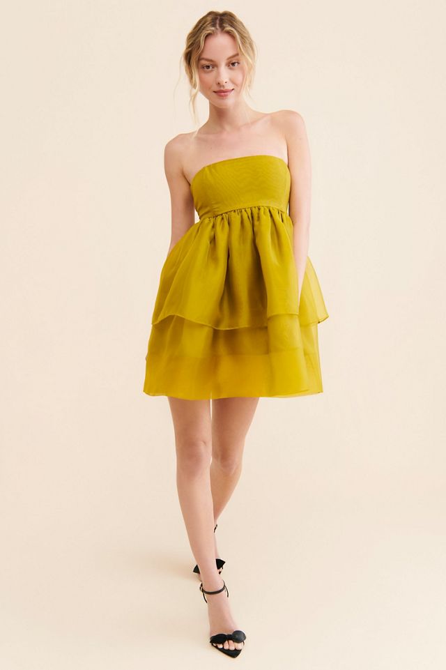 Let Me Be Tiered Strapless Mini Dress #3