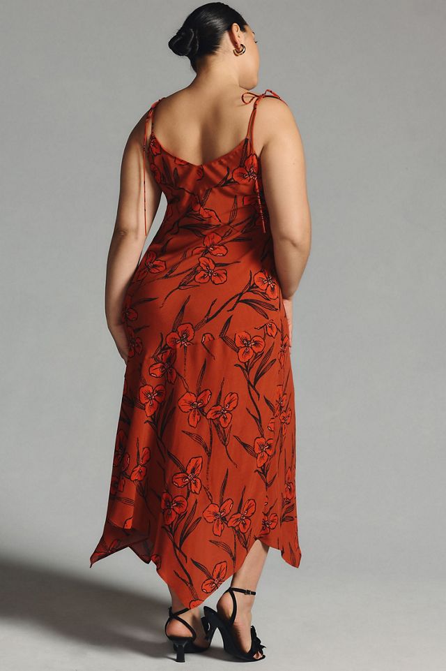 Ruffled V-Neck Slip Dress #1