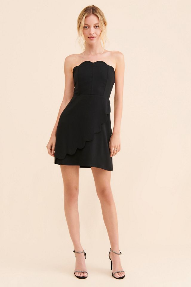 Vineet Bahl Strapless Scalloped Dress #3