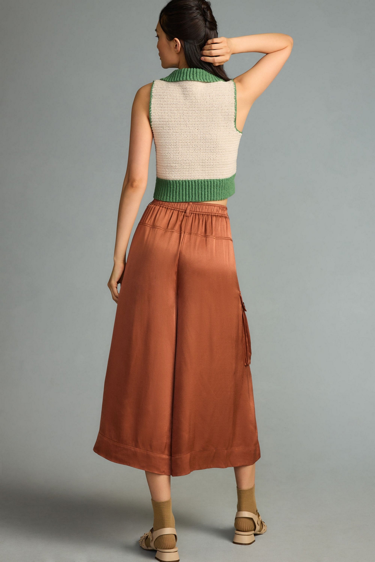 Silky Pleated Culottes