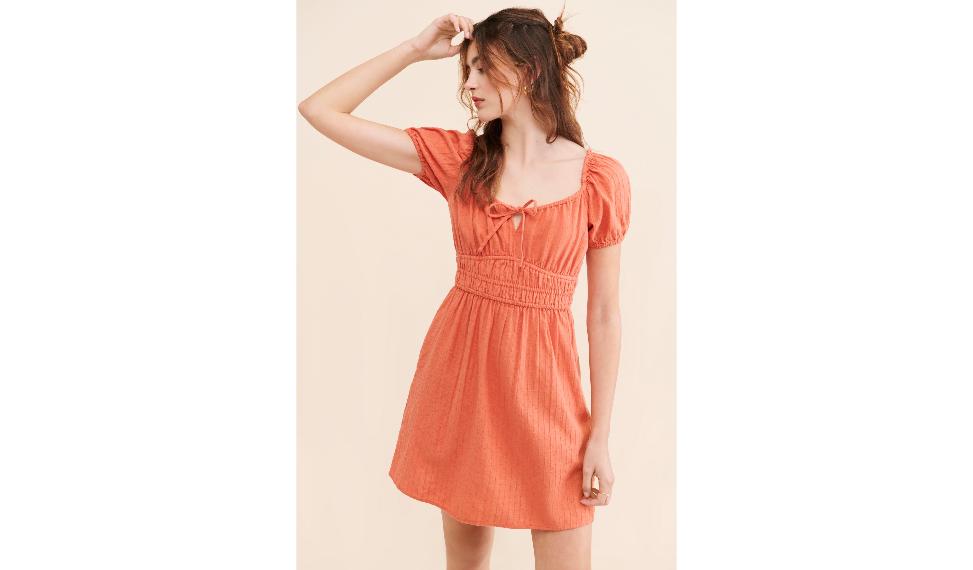 Madewell Sophia Tie-Front Mini Dress