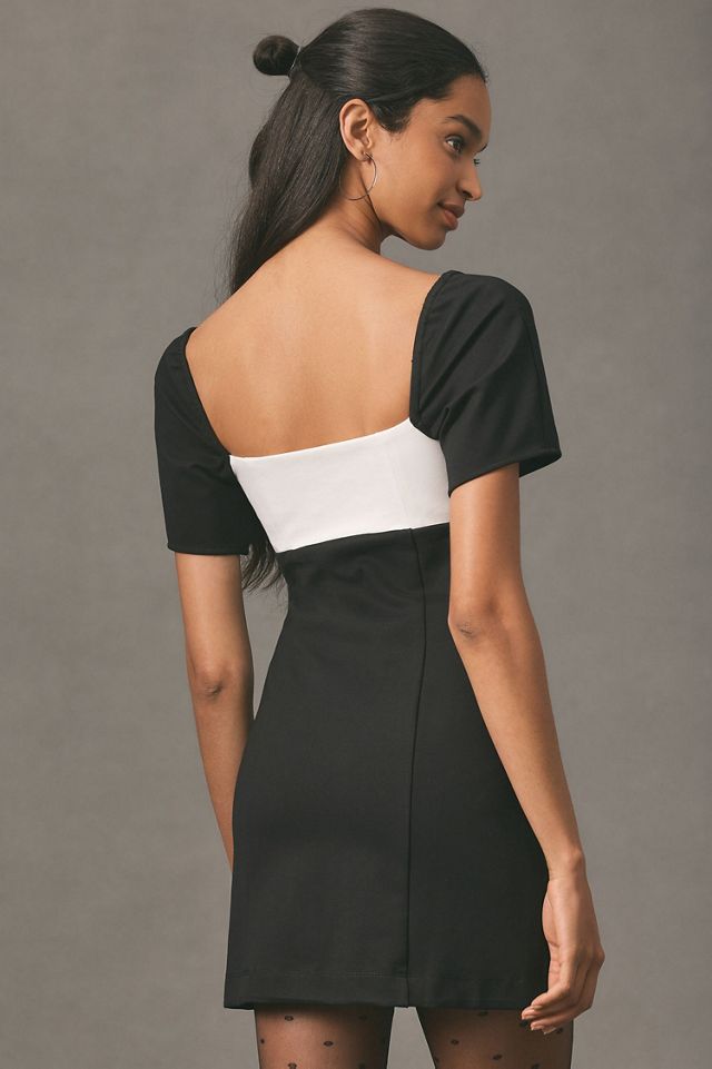 Maeve Bow-Front Shift Mini Dress #1