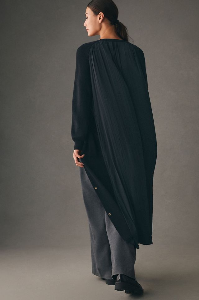 Long Twofer Cardigan Sweater #1