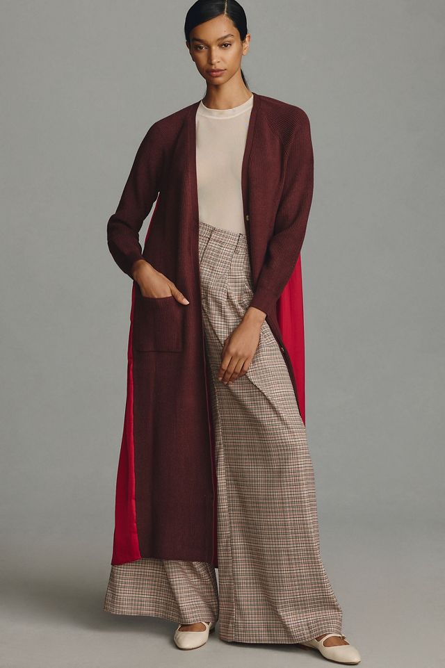 Long Twofer Cardigan Sweater