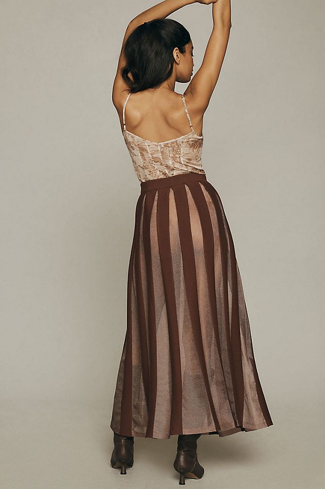Sheer Pleated Maxi Skirt | Anthropologie Sheer Pleated Maxi Skirt | Anthropologie