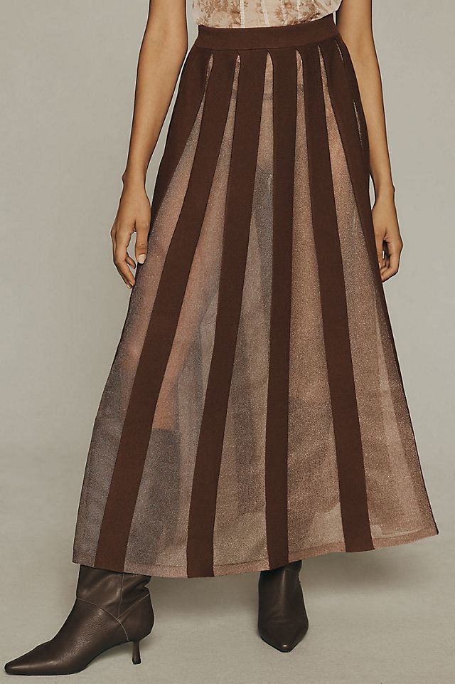 Sheer Pleated Maxi Skirt | Anthropologie Sheer Pleated Maxi Skirt | Anthropologie