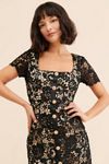 Rachel Parcell Button Down Lace Midi Dress
