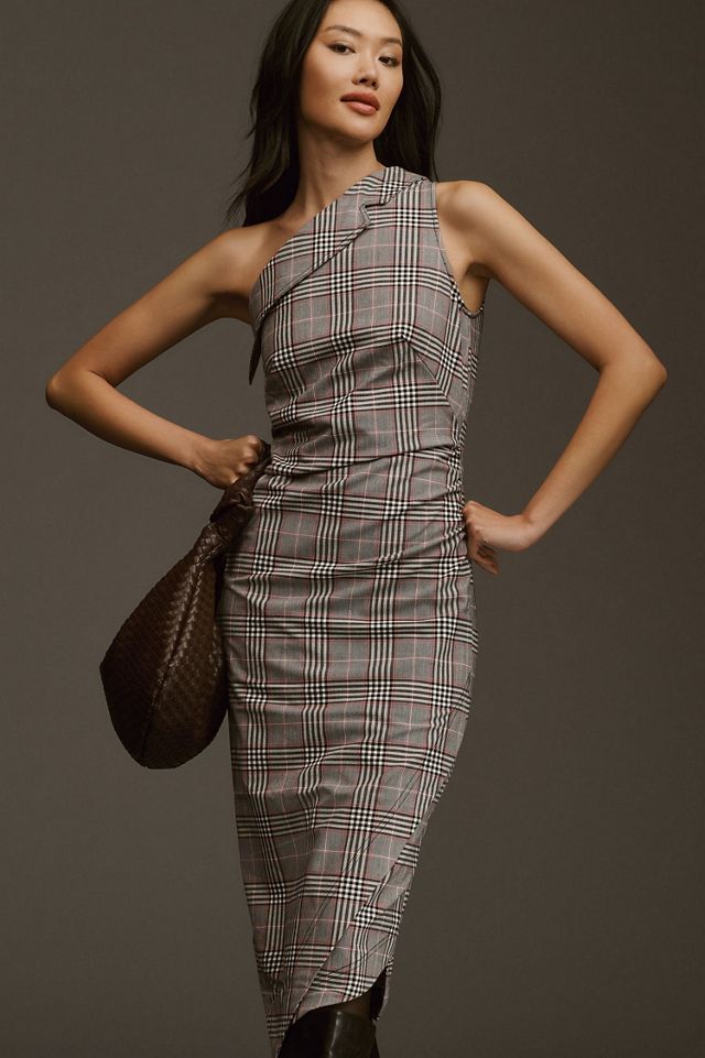 Maeve One-Shoulder Asymmetrical Slim Midi Dress #3