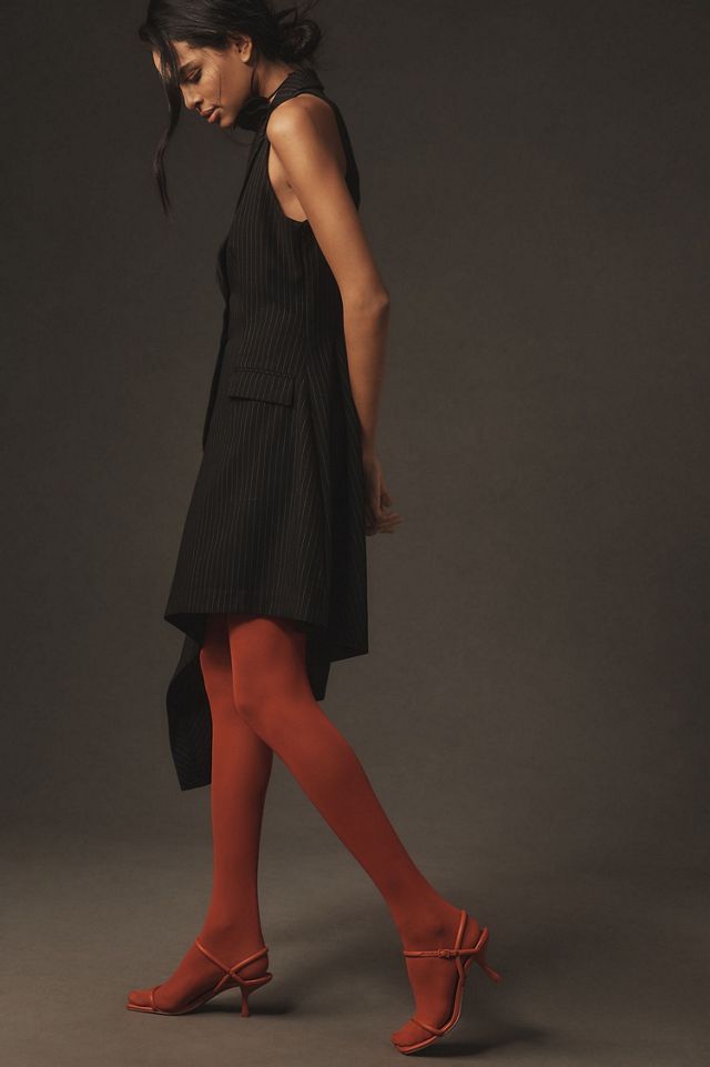 Sleeveless V-Neck Asymmetrical Blazer Dress #3
