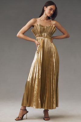 By Anthropologie Ruched Sash Mermaid Maxi Skirt