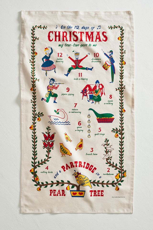 12 Days of Christmas Dish Towel #1