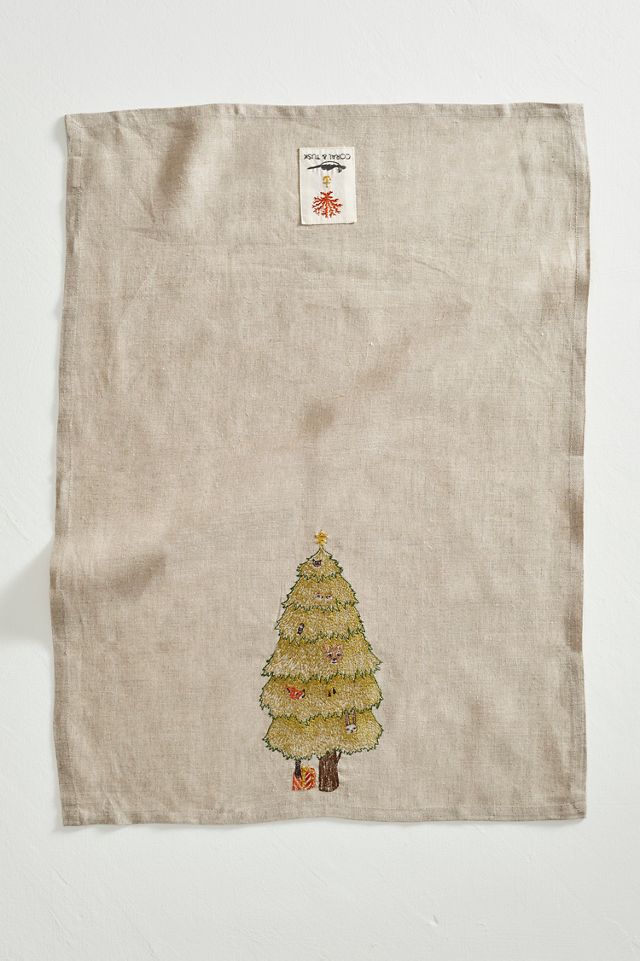 Coral & Tusk Peek-a-Tree Dish Towel #1