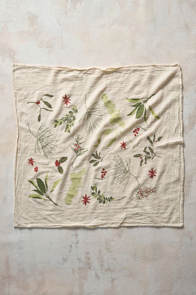 Boughs + Berries Dish Towel #1
