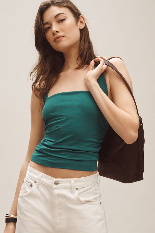Faux-Suede North South Bucket Bag #3