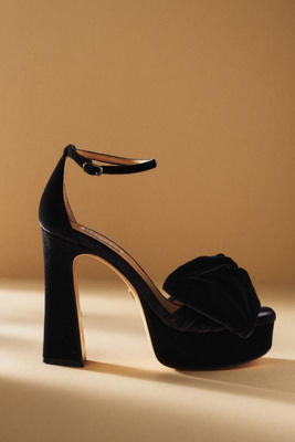 Badgley Mischka Alora Platform Heels In Black