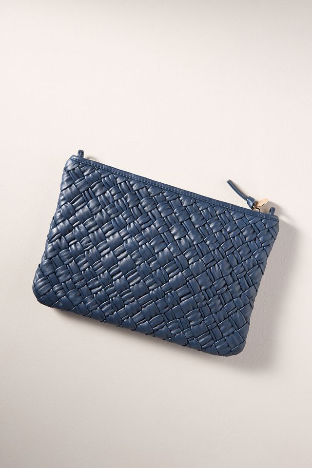 Clare V. Puffy Woven Flat Clutch #1