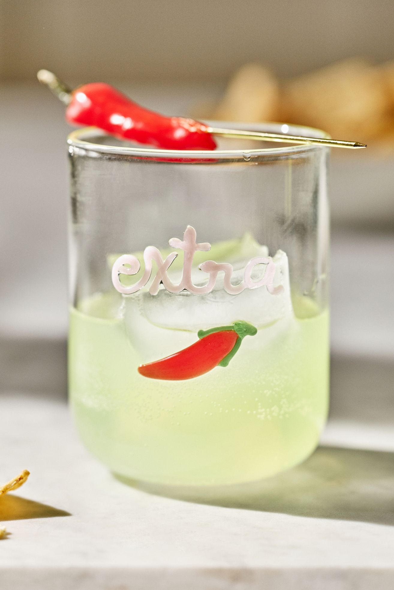 The Love Notes Icon Juice Glass - Extra Spicy, One Size