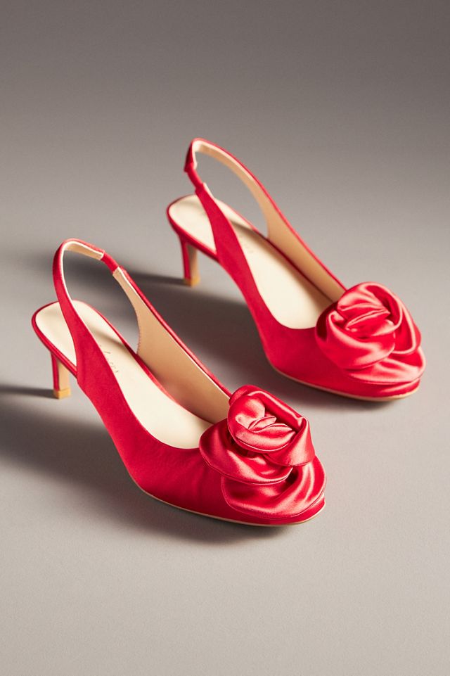 For Love & Lemons Hartley Slingback Heels #1