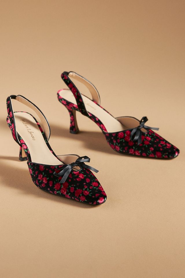For Love & Lemons Lyana Slingback Heels #1