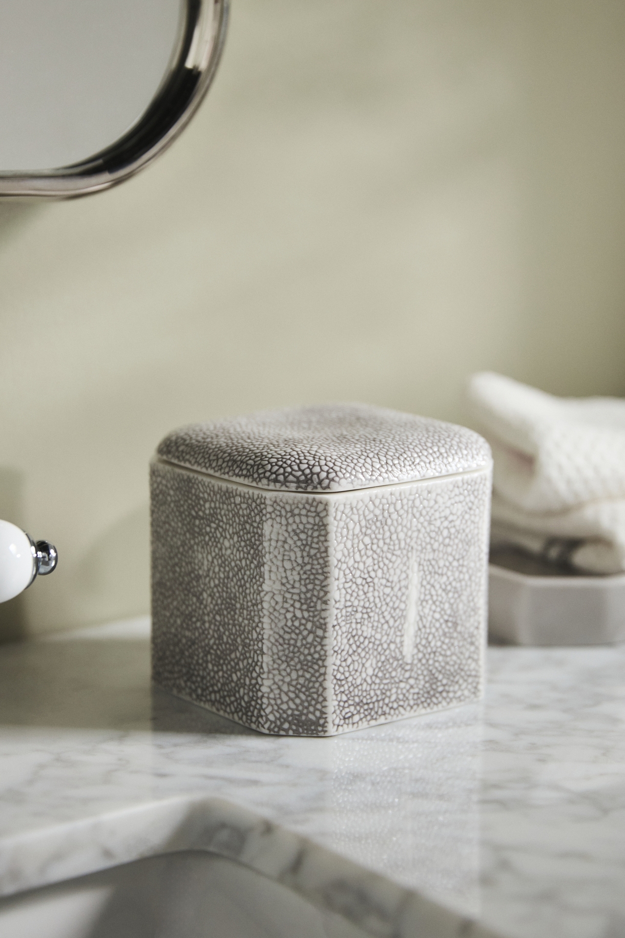 Shagreen Bath Cotton Jar