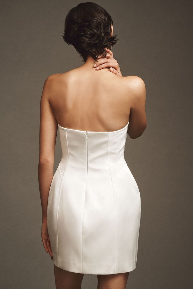 BHLDN Clean Lines Strapless Mini Dress #2