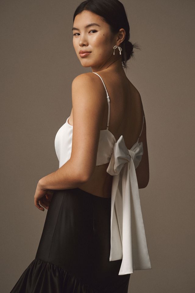 Dress The Population Clarice Two-Tone Ruffled Tiered Maxi Dress #3