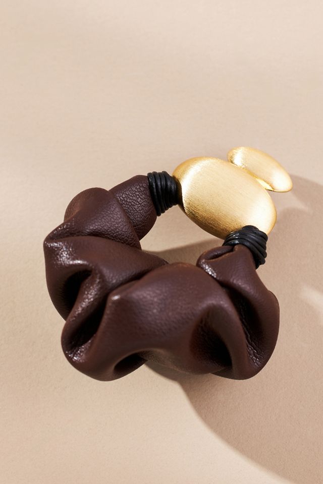 Ruched Sculptural Metal Drop Earrings #1