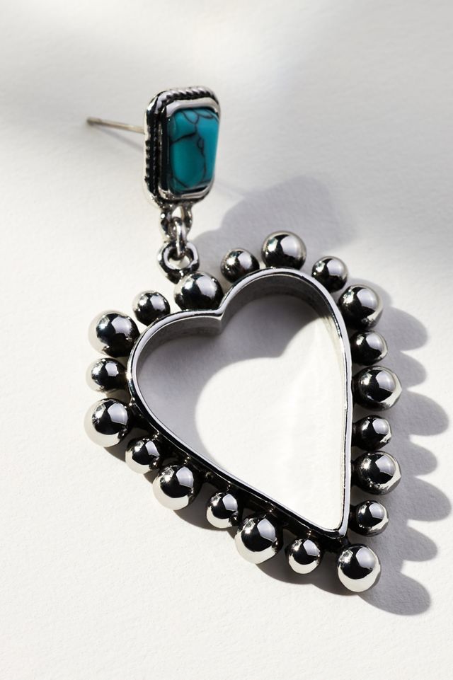 Western Heart Drop Earrings #1