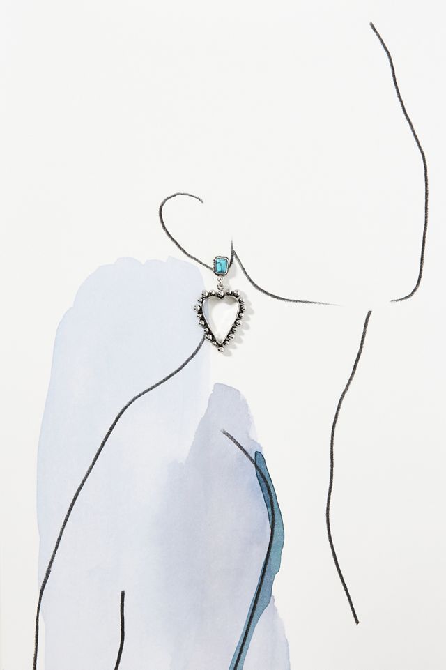Western Heart Drop Earrings #2