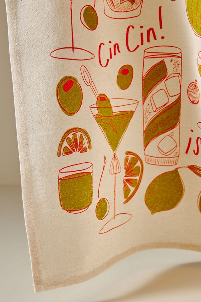 Calhoun & Co. Cocktail Party Dish Towel #1