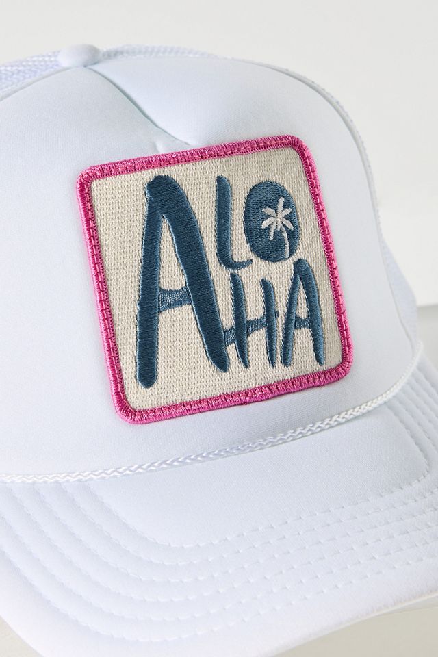 Friday Feelin Aloha Trucker Hat | Anthropologie display picture 3