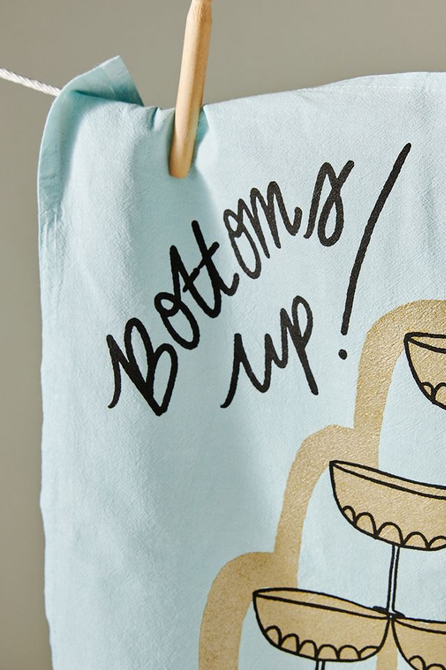 
Julie Peach Bottoms Up Dish Towel #1