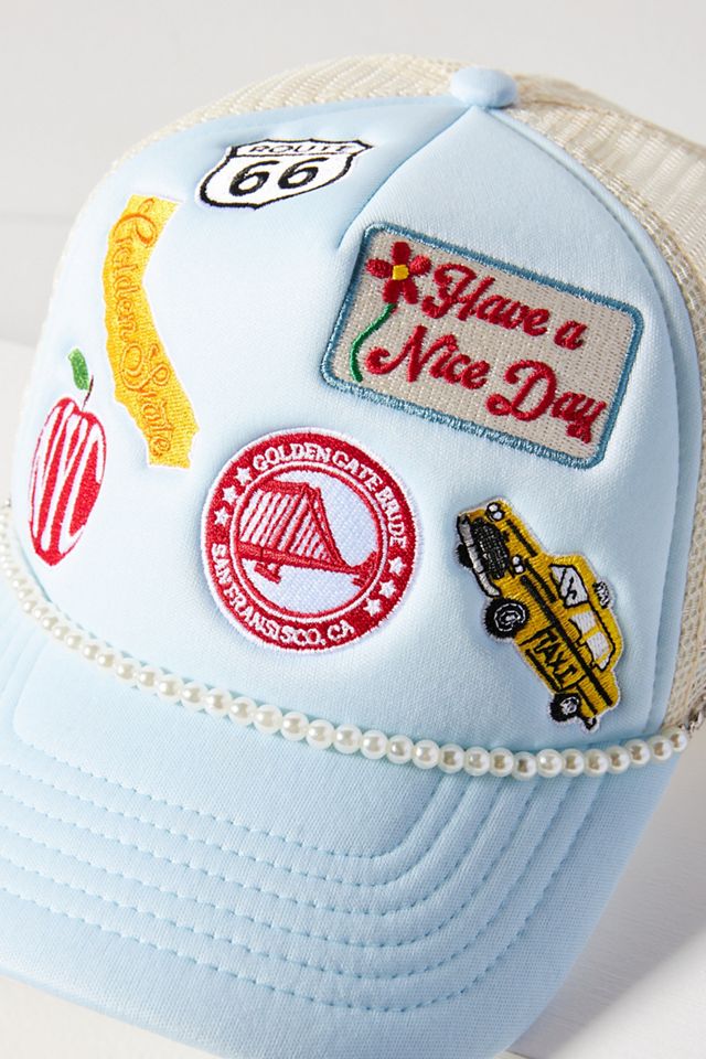 Coney Island Picnic Patchwork Trucker Hat #3