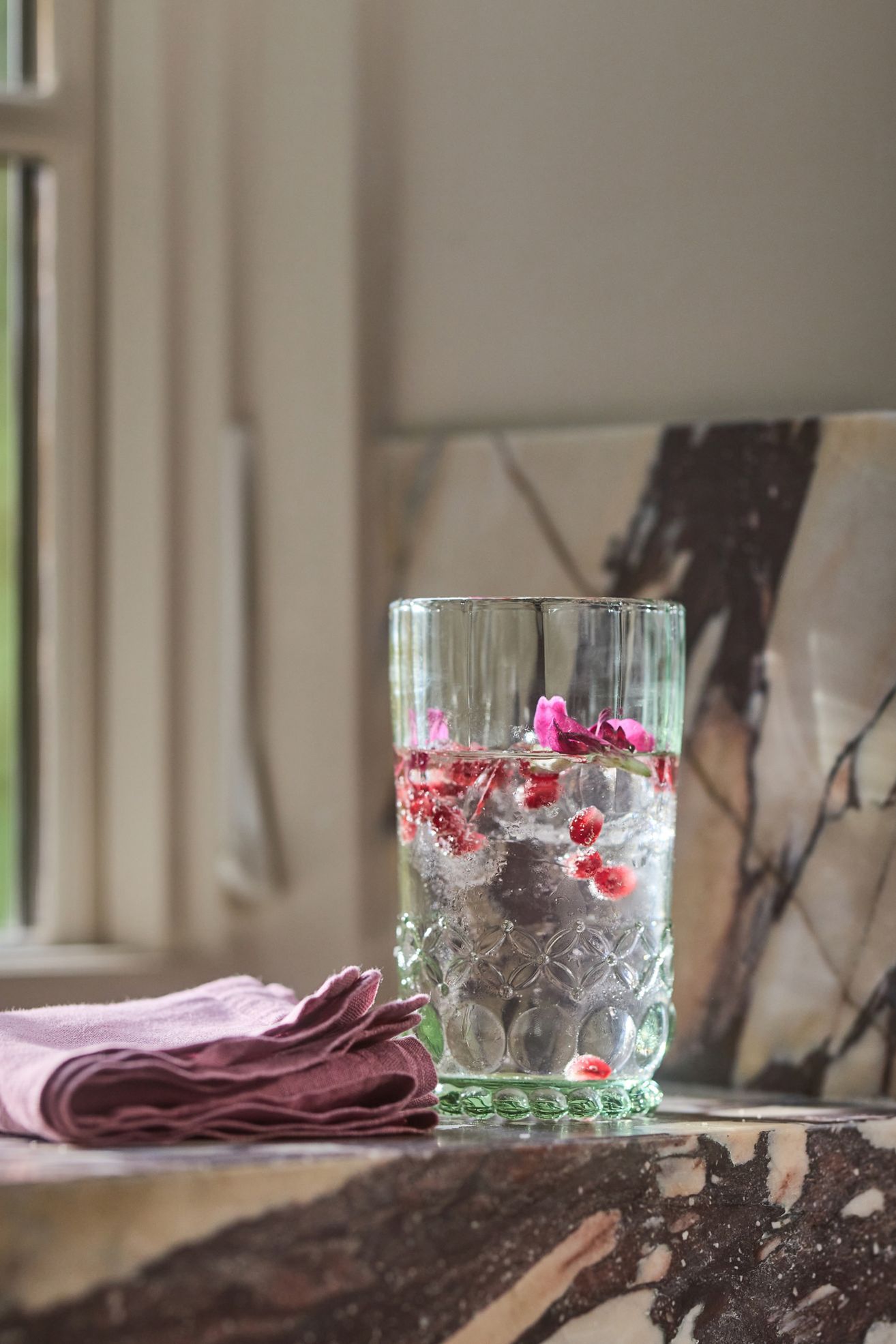 Savannah Glass Tumblers, Set of 4 - Mint, Standard, Set Of 4