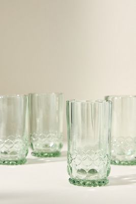 Savannah Glass Tumblers, Set of 4