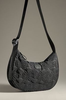 DAMSON MADDER BOW STITCH QUILTED CRESCENT BAG 