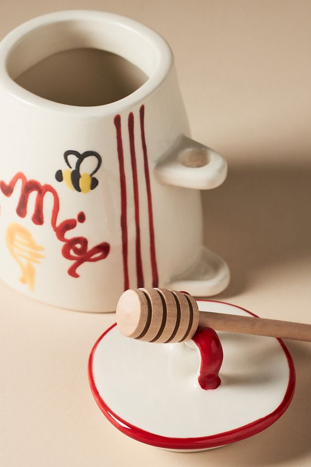 Harlie Brown Studio Belle Journée Stoneware Honey Jar #2