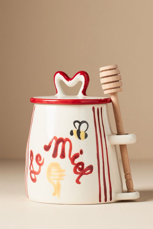 Harlie Brown Studio Belle Journée Stoneware Honey Jar #1