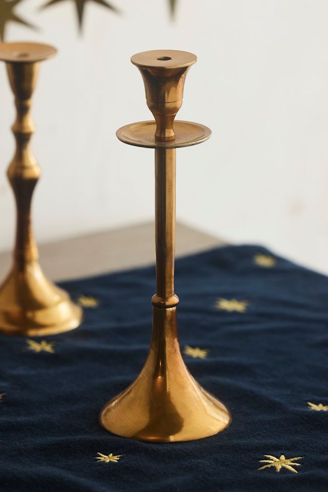 Anthropologie Brass deals Terrier Taper Candle Holder (2)