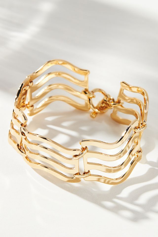 Wide Wavy Bracelet #2