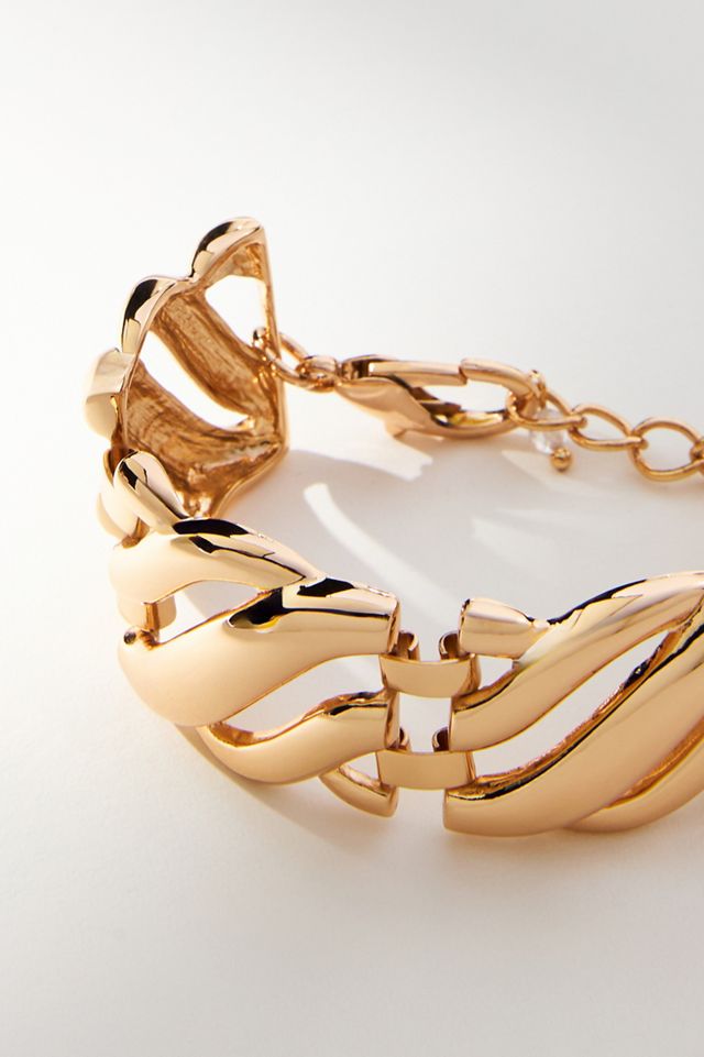 Wide Wavy Bracelet #3