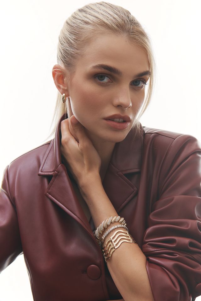 Wide Wavy Bracelet #1