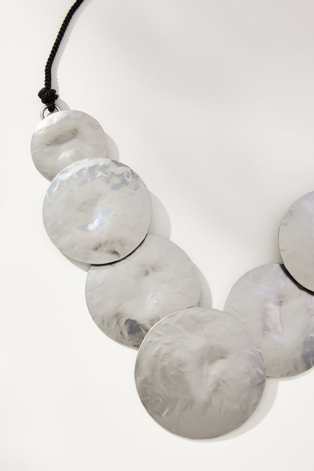 Hammered Circles Collar Neckalce #2