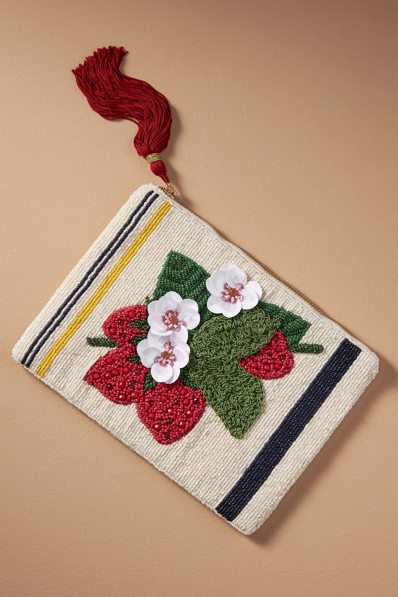 The Fiona Large Beaded Pouch