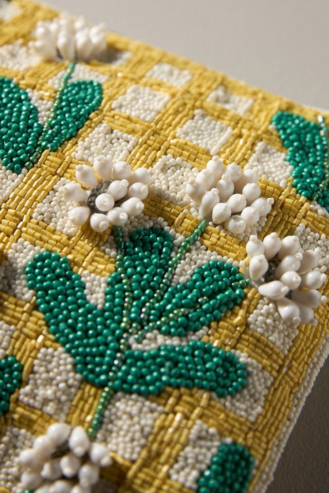 Beaded Flat Pouch: Garden Party Edition