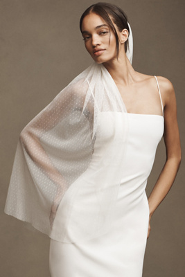 Anthropologie x BHLDN Mini Bow Dotted Tulle Veil NIP BHLDN Mini Bow Dotted Tulle Veil | Anthropologie main image 2